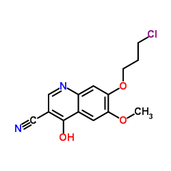 3-Quinolinecarbonitrile, 7-(3-chloropropoxy)-4-hydroxy-6-Methoxy- picture