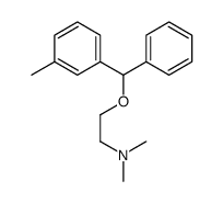 N,N-dimethyl-2-[(3-methylphenyl)-phenylmethoxy]ethanamine结构式