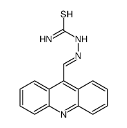 (acridin-9-ylmethylideneamino)thiourea结构式