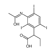 2-(3-Acetylamino-2,4,6-triiodophenyl)butyric acid Structure