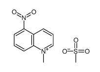 methanesulfonate,1-methyl-5-nitroquinolin-1-ium结构式