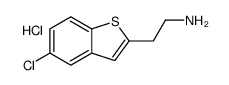 2-(5-chloro-1-benzothiophen-2-yl)ethanamine,hydrochloride结构式