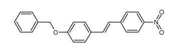 4-benzyloxy-4'-nitrostilbene结构式