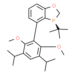 (S)-3-(叔丁基)-4-(3,5-二异丙基-2,6-二甲氧基苯基)-2,3-二氢苯并[D][1,3]氧磷杂环戊二烯结构式