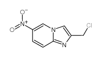 2-(氯甲基)-6-硝基-咪唑并[1,2-A]吡啶结构式