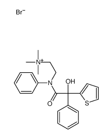 2-(N-(2-hydroxy-2-phenyl-2-thiophen-2-ylacetyl)anilino)ethyl-trimethylazanium,bromide结构式