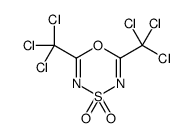 2,6-bis(trichloromethyl)-1,4,3,5-oxathiadiazine 4,4-dioxide Structure