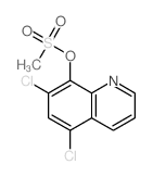 8-Quinolinol,5,7-dichloro-, 8-methanesulfonate structure