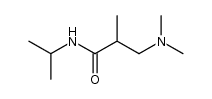3-dimethylamino-2-methyl-N-isopropylpropanamide结构式