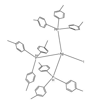 [AgI(tri(p-tolyl)phosphine)3] Structure