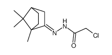 氯乙酸(1,7,7-三甲基-双环[2.2.1]庚-2-亚基)-酰肼结构式