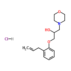 1-(2-烯丙基苯氧基)-3-吗啉代丙-2-醇盐酸盐结构式
