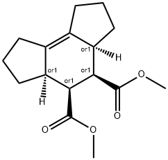 1,2,3,3aα,4α,5α,5aα,6,7,8-Decahydro-as-indacene-4,5-dicarboxylic acid dimethyl ester结构式