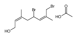 acetic acid,5,8-dibromo-3,7-dimethylocta-2,6-dien-1-ol结构式