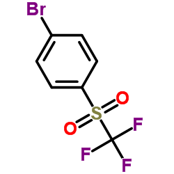 1-溴-4-((三氟甲基)磺酰基)苯结构式