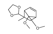 2-(7,7-dimethoxy-5-methyl-5-bicyclo[2.2.1]hept-2-enyl)-1,3-dioxolane Structure