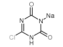 6-chloro-1,3,5-triazine-2,4(1H,3H)-dione, sodium salt结构式