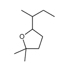 2,2-Dimethyl-5-(1-methylpropyl)tetrahydrofuran Structure