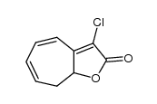 3-chloro-8,8a-dihydro-2H-cyclohepta[b]furan-2-one结构式