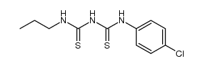 1-(4-chloro-phenyl)-5-propyl-dithiobiuret Structure