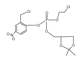 2-chloroethyl (2-(chloromethyl)-4-nitrophenyl) ((2,2-dimethyl-1,3-dioxolan-4-yl)methyl) phosphate Structure