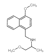 1-methoxy-N-[(4-methoxynaphthalen-1-yl)methyl]propan-2-amine结构式