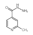 4-Pyridinecarboxylicacid, 2-methyl-, hydrazide Structure