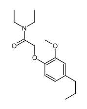 N,N-diethyl-2-(2-methoxy-4-propylphenoxy)acetamide结构式