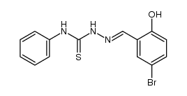5-Br-salicyliden-4-phenylthiosemicarbazone结构式
