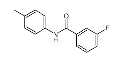 3-fluoro-N-(4-methylphenyl)benzamide结构式