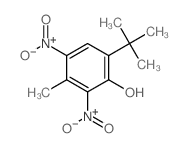 3-methyl-2,4-dinitro-6-tert-butyl-phenol Structure