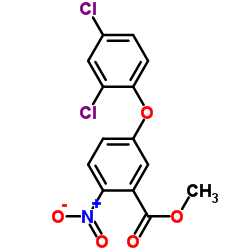 5-(2,4-二氯苯氧基)-2-硝基苯甲酸甲酯结构式