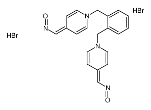 oxo-[[1-[[2-[[4-(oxoazaniumylmethylidene)pyridin-1-yl]methyl]phenyl]methyl]pyridin-4-ylidene]methyl]azanium,dibromide Structure