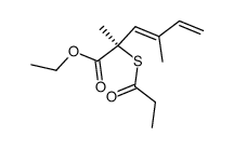 (2R)-2,4-dimethyl-2-thiopropionyl-hexa-3,5-dienoic acid ethyl ester结构式