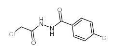 4-氯-N'-(2-氯乙酰基)苯甲酰肼结构式