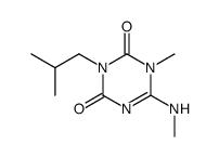 3-isobutyl-1-methyl-6-methylamino-1H-[1,3,5]triazine-2,4-dione Structure