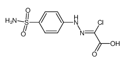 chloro-(4-sulfamoyl-phenylhydrazono)-acetic acid Structure