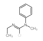 Carbamimidic chloride,N'-ethyl-N-methyl-N-phenyl- (9CI)结构式