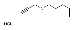 N-prop-2-ynylpentan-1-amine,hydrochloride结构式