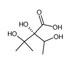 2,3-Dihydroxy-2-(1-hydroxyethyl)-3-methylbutanoic acid结构式