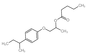 1-(4-butan-2-ylphenoxy)propan-2-yl pentanoate Structure