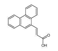 trans-β-(9-phenanthryl)acrylic acid Structure