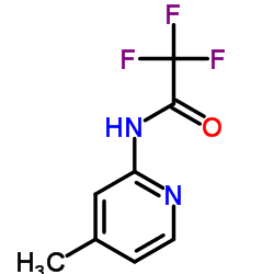 2,2,2-Trifluoro-N-(4-methyl-2-pyridinyl)acetamide Structure