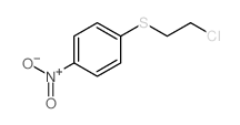 Benzene,1-[(2-chloroethyl)thio]-4-nitro- Structure