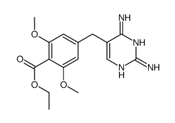 4-[(2,4-Diaminopyrimidine-5-yl)methyl]-2,6-dimethoxybenzoic acid ethyl ester Structure