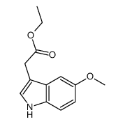 5-methoxy-1H-indol-3-ylacetic acid ethyl ester结构式