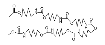 α-Acetyl-ω-methoxyhexakis-(7-aza-1-oxa-8-oxooctamethylen) Structure