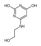 6-(2-hydroxyethylamino)-1H-pyrimidine-2,4-dione结构式