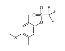 (2,5-dimethyl-4-methylsulfanylphenyl) trifluoromethanesulfonate Structure