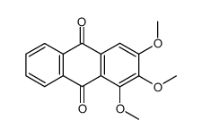 1,2,3-trimethoxyanthracene-9,10-dione结构式